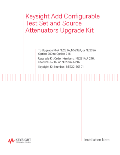 Agilent N5232-90101 Installation Note 252C Configurable Test Set and Source Attenuators Upgrade Kit [13]  Agilent N5232-90101 Installation Note_252C Configurable Test Set and Source Attenuators Upgrade Kit [13].pdf