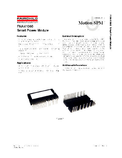 Fairchild Semiconductor fna41060  . Electronic Components Datasheets Active components Transistors Fairchild Semiconductor fna41060.pdf