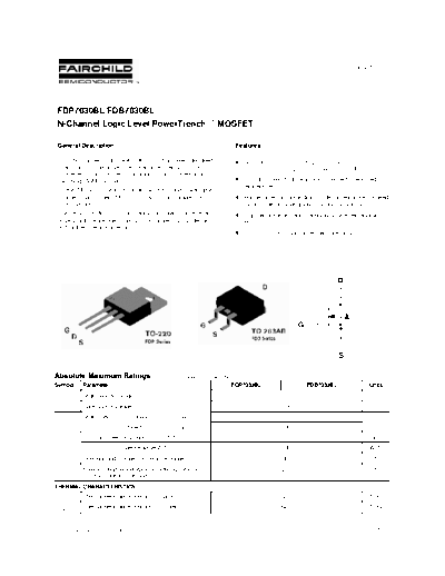 Fairchild Semiconductor fdp7030bl fdb7030bl  . Electronic Components Datasheets Active components Transistors Fairchild Semiconductor fdp7030bl_fdb7030bl.pdf