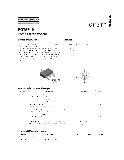 Fairchild Semiconductor fqt5p10  . Electronic Components Datasheets Active components Transistors Fairchild Semiconductor fqt5p10.pdf