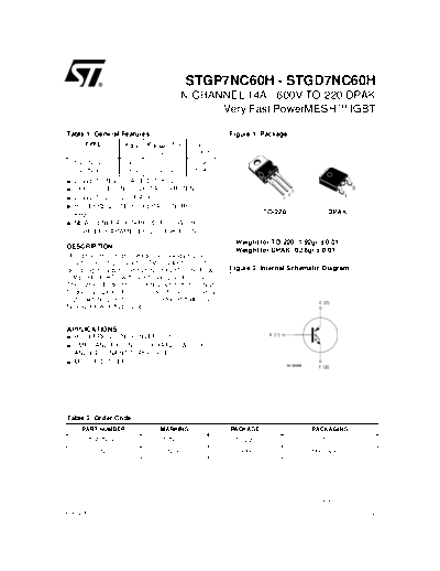 ST stgp7nc60h stgd7nc60h  . Electronic Components Datasheets Active components Transistors ST stgp7nc60h_stgd7nc60h.pdf