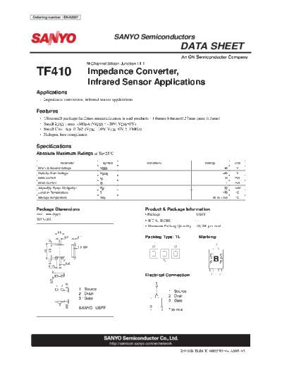 Sanyo tf410  . Electronic Components Datasheets Active components Transistors Sanyo tf410.pdf