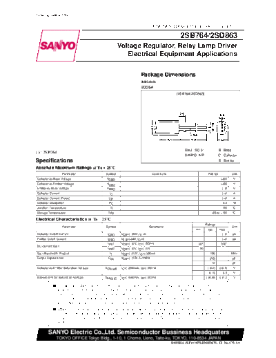 Sanyo 2sd863  . Electronic Components Datasheets Active components Transistors Sanyo 2sd863.pdf
