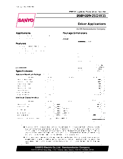 Sanyo 2sd1835  . Electronic Components Datasheets Active components Transistors Sanyo 2sd1835.pdf