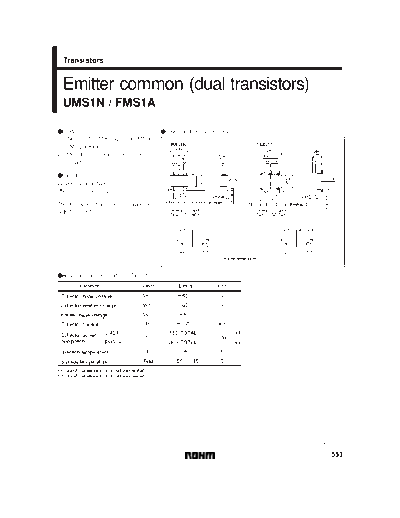 Rohm ums1n  . Electronic Components Datasheets Active components Transistors Rohm ums1n.pdf