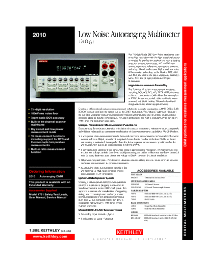 Keithley 362-2,0  Keithley 2001M CDROM Digital Multimeters - Data Acquisition - Switch Systems Product Information CD_Content pdfs data_sheets 362-2,0.pdf
