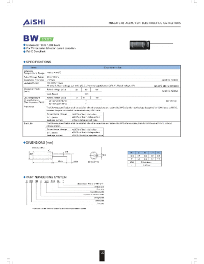 Aishi bw  . Electronic Components Datasheets Passive components capacitors Datasheets A Aishi bw.pdf