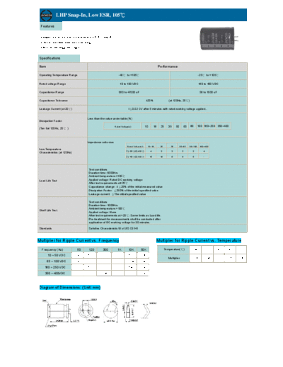 Snap-In lhp  . Electronic Components Datasheets Passive components capacitors CDD J Jackcon Snap-In lhp.pdf