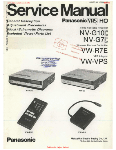 panasonic Panasonic NV-G10 NV-G7 VCR  panasonic Video Panasonic_NV-G10_NV-G7_VCR.pdf