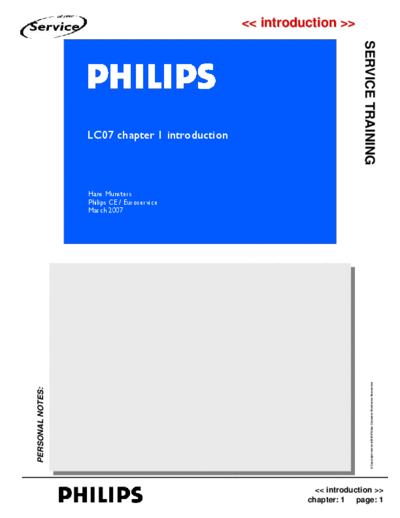 Philips lc7 training manual 981  Philips Philips ays learning centre (div Training Manuals) lc7_training_manual_981.pdf
