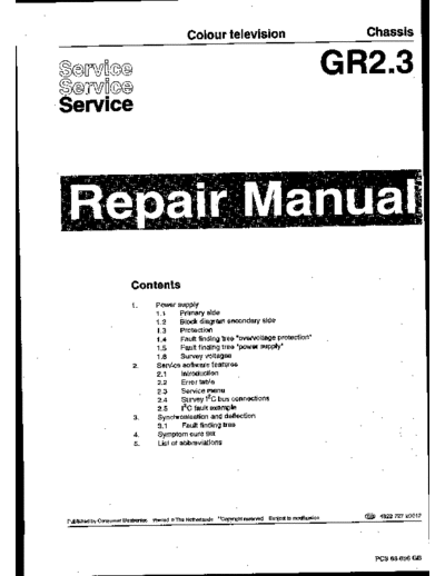 Philips gr2.3 repair manual 182  Philips TV gr2.3_repair_manual_182.pdf