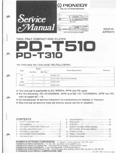 Pioneer pd-t310 t510 154  Pioneer Audio pd-t310_t510_154.pdf