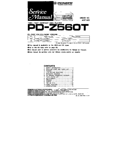 Pioneer pioneer pd-z560t  Pioneer Audio pioneer_pd-z560t.pdf