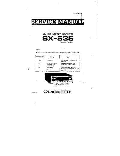 Pioneer pioneer sx-535  Pioneer Audio pioneer_sx-535.pdf
