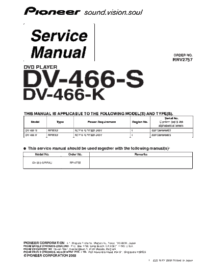 Pioneer dv-466-s  Pioneer DVD dv-466-s.pdf