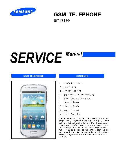 Samsung Samsung-GT-I8190-Service-Manual-r1-0  Samsung GSM Samsung-GT-I8190-Service-Manual-r1-0.pdf