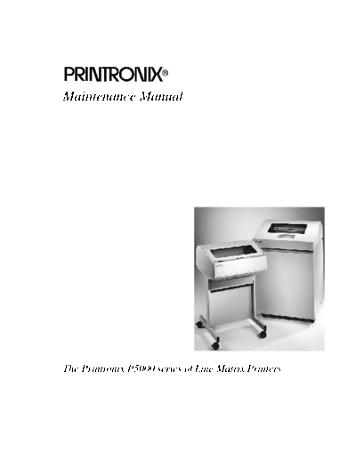 PRINTRONIX p-5000 series sm 140  . Rare and Ancient Equipment PRINTRONIX Printer printronix_p-5000_series_sm_140.pdf