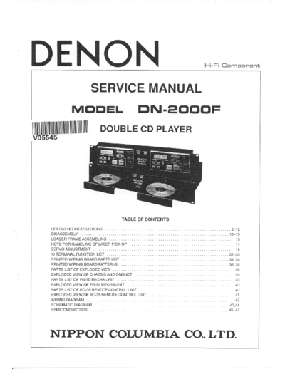 DENON DENON-DN2000F.part1  DENON Audio DN-2000F DENON-DN2000F.part1.rar