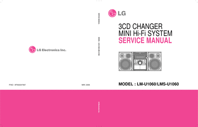 LG LM-U1060A Service Manual  LG Audio LM-U1060A LM-U1060A Service Manual.zip