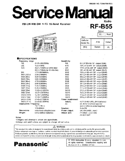 panasonic Ab55  panasonic Audio RF-B55 Ab55.pdf
