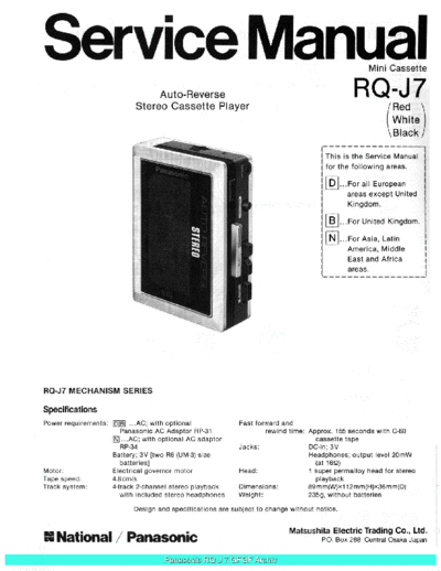 panasonic RQJ7 sch  panasonic Audio RQ-J7 Panasonic_RQJ7_sch.pdf