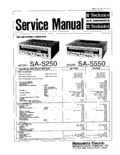 panasonic Technics SA-5250  panasonic Audio SA-5250 Technics SA-5250.pdf