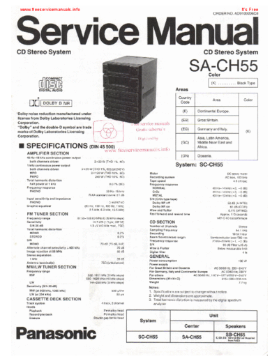 panasonic Panasonic SA--CH55  panasonic Audio SA-CH55 Panasonic_SA--CH55.pdf