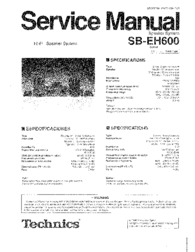 panasonic 6149 - manual de servicio  panasonic Audio SB-EH600 6149 - manual de servicio.pdf