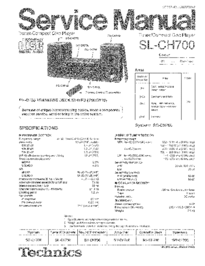 panasonic 7100 - manual de servicio  panasonic Audio SL-CH700 7100 - manual de servicio.pdf