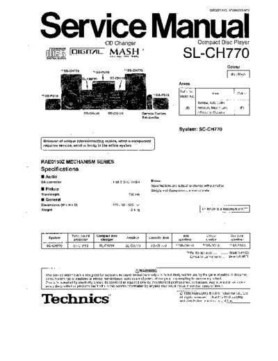 panasonic 4522 - manual de servicio  panasonic Audio SL-CH770 4522 - manual de servicio.pdf