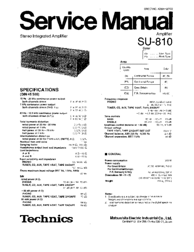 panasonic 5661 - manual de servicio  panasonic Audio SU-810 5661 - manual de servicio.pdf