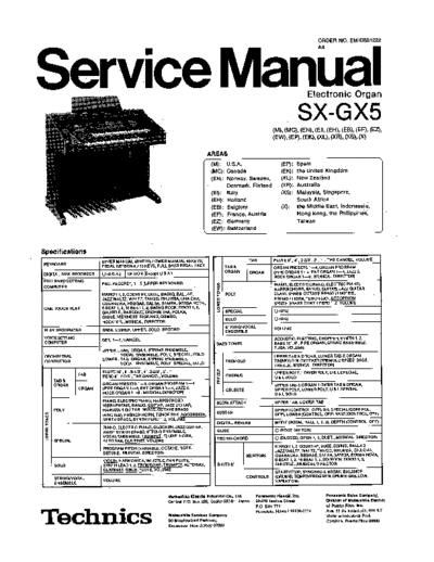 panasonic 4233 - manual de servicio  panasonic Audio SX-GX5 4233 - manual de servicio.pdf