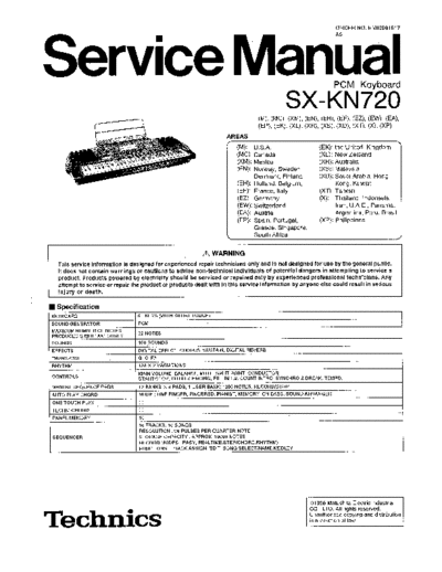 panasonic 4237 - manual de servicio  panasonic Audio SX-KN720 4237 - manual de servicio.pdf