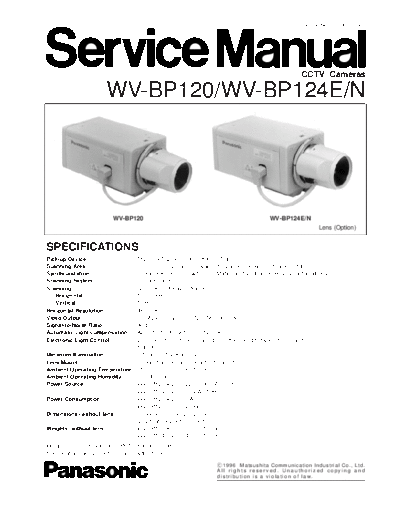 panasonic Abp120e  panasonic Cam WV-BP120 Abp120e.pdf