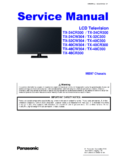 panasonic MQM1505001 MB97 V3  panasonic LCD TX-24CW304 MQM1505001_MB97_V3.pdf