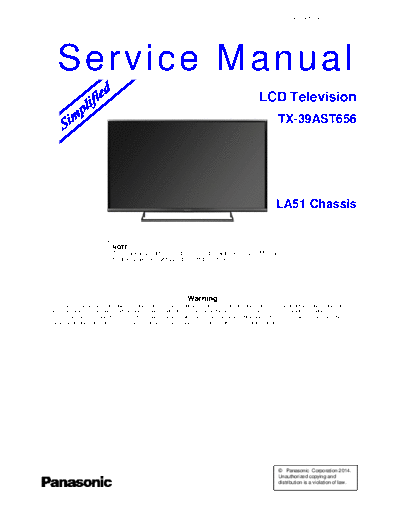panasonic PCZ1404089AE  panasonic LCD TX-39AST656 PCZ1404089AE.pdf