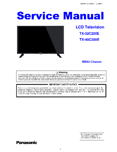panasonic MQM100216 MB82 V3  panasonic LCD TX-40C200E MQM100216_MB82_V3.pdf