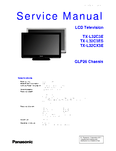 panasonic PCZ1102008CE  panasonic LCD TX-L32C3E PCZ1102008CE.pdf
