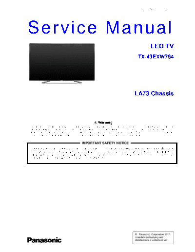 panasonic PCZ1703064CE  panasonic LED TX-43EXW754 PCZ1703064CE.pdf