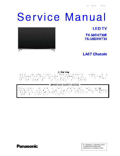 panasonic PCZ1603068CE  panasonic LED TX-58DX730E PCZ1603068CE.pdf