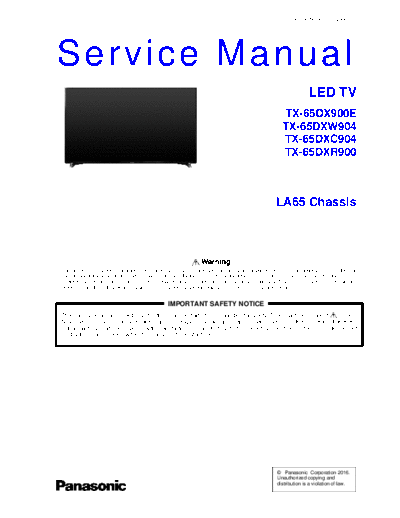panasonic PCZ1602004CE  panasonic LED TX-65DX900E PCZ1602004CE.pdf