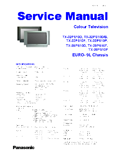 panasonic 03-SM-007  panasonic TV TX-32PS10D 03-SM-007.PDF