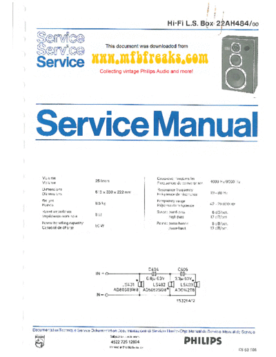 Philips Service Manual 22AH484  Philips Audio 22AH484 Service_Manual_22AH484.pdf