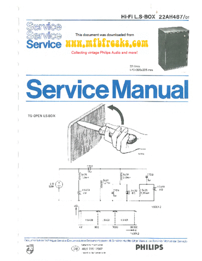 Philips Service Manual 22AH487  Philips Audio 22AH487 Service_Manual_22AH487.pdf