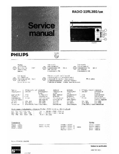 Philips 22 rl 392  Philips Audio 22RL392 22 rl 392.pdf