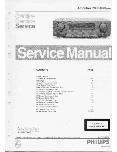 Philips manual servico receiver   70fr920 00s  Philips Audio 70FR920 manual_servico_receiver_philips_70fr920_00s.zip
