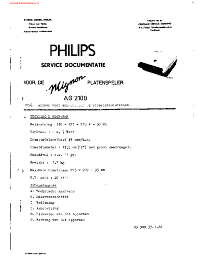 Philips AG2100  Philips Audio AG2013 AG2100.pdf