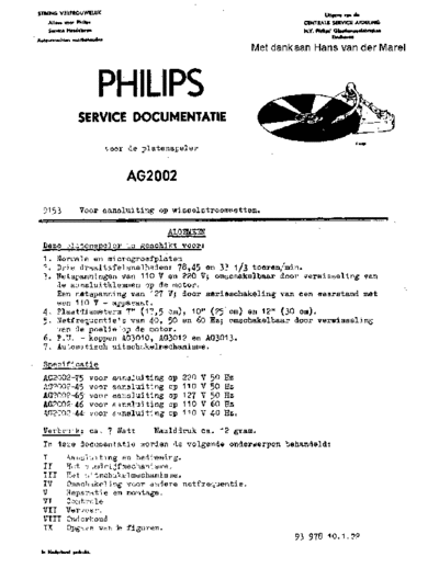 Philips Philips AG2002  Philips Audio AG2114 Philips_AG2002.pdf