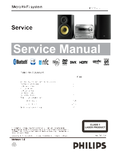 Philips service  Philips Audio BTD7170 service.pdf