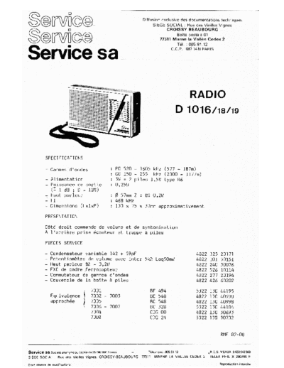 Philips d 1016  Philips Audio D1016 d 1016.pdf